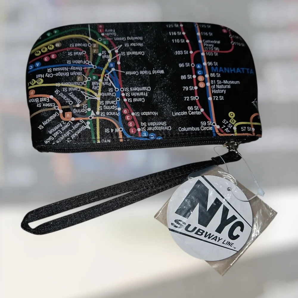 NYC wristlet makeup